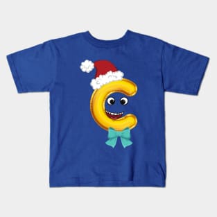 SANTA C Letter Kids T-Shirt